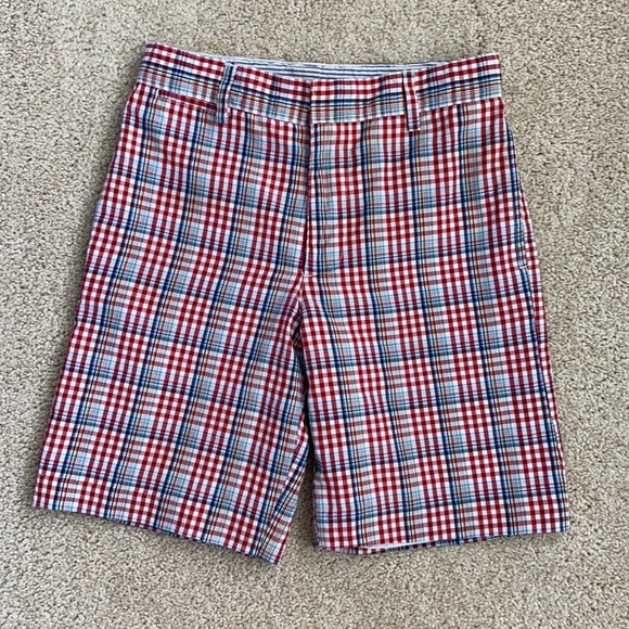 TF Laurence lined plaid shorts with adjustable waist - Picture 1 of 8